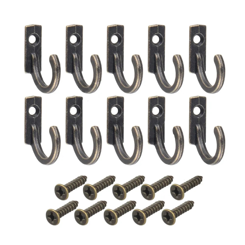Furniture Hardware Manufacturer - 10 قطع/مجموعة من الخطافات العتيقة لتعليق