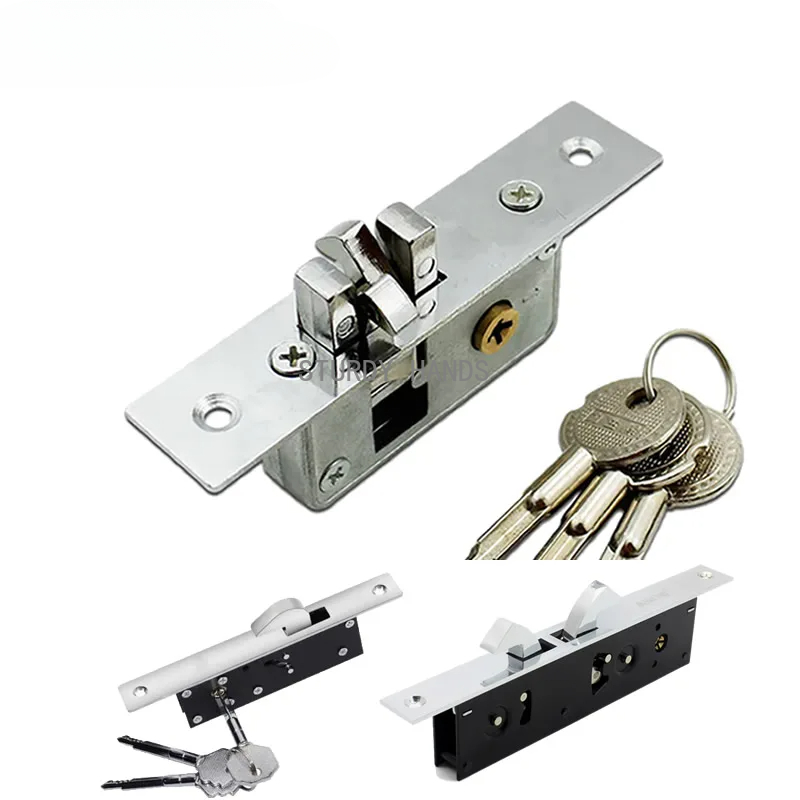 Furniture Hardware Fitting - قفل دبوس معدني، باب منزلق، إطار
