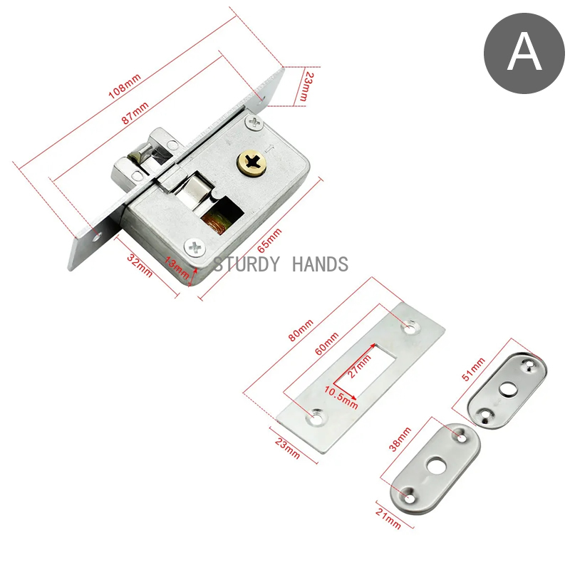 قفل دبوس معدني، باب منزلق، إطا - مراجعة Furniture Hardware Fitting وسعره
